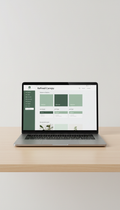 Shopify theme with immersive laptop layout