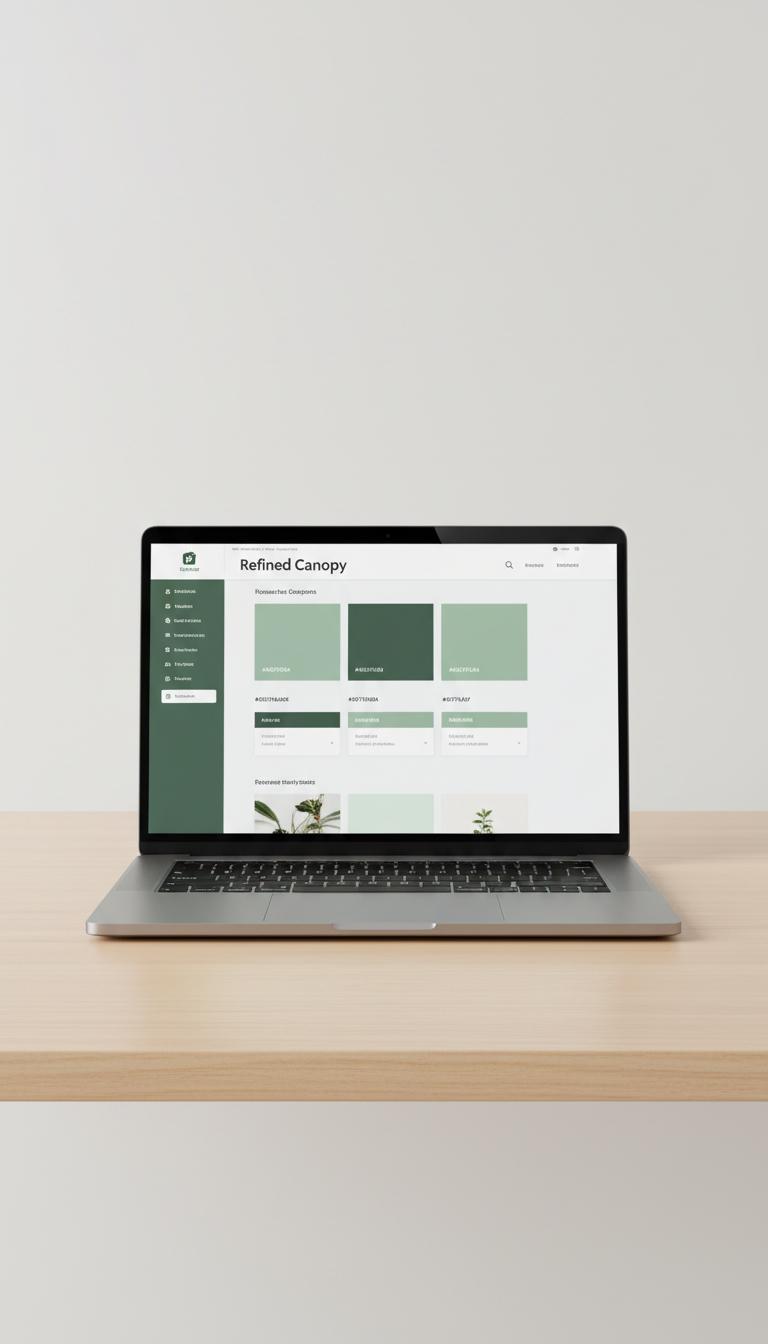 Shopify theme with immersive laptop layout