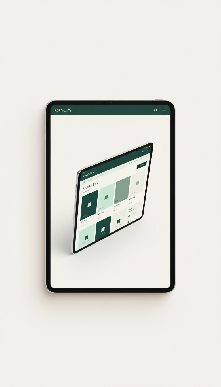 Shopify theme tailored for tablets